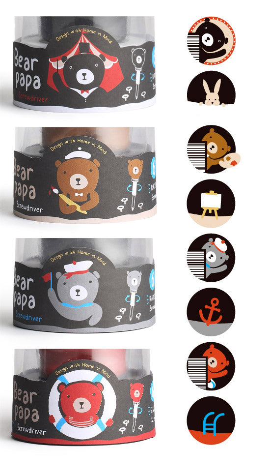 iThinking Bear Papa 棘輪螺絲起子組