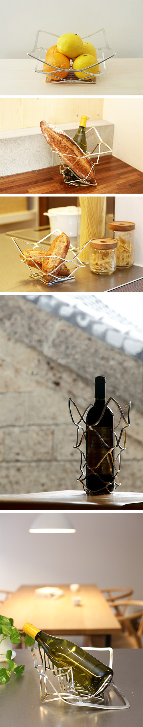 能作 純錫魔術置物籃 (方形L)