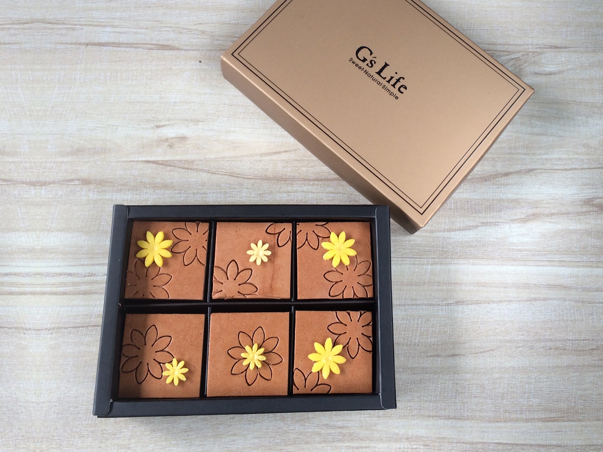 G's Life 可可花兒‧六入方塊巧克力香皂禮盒