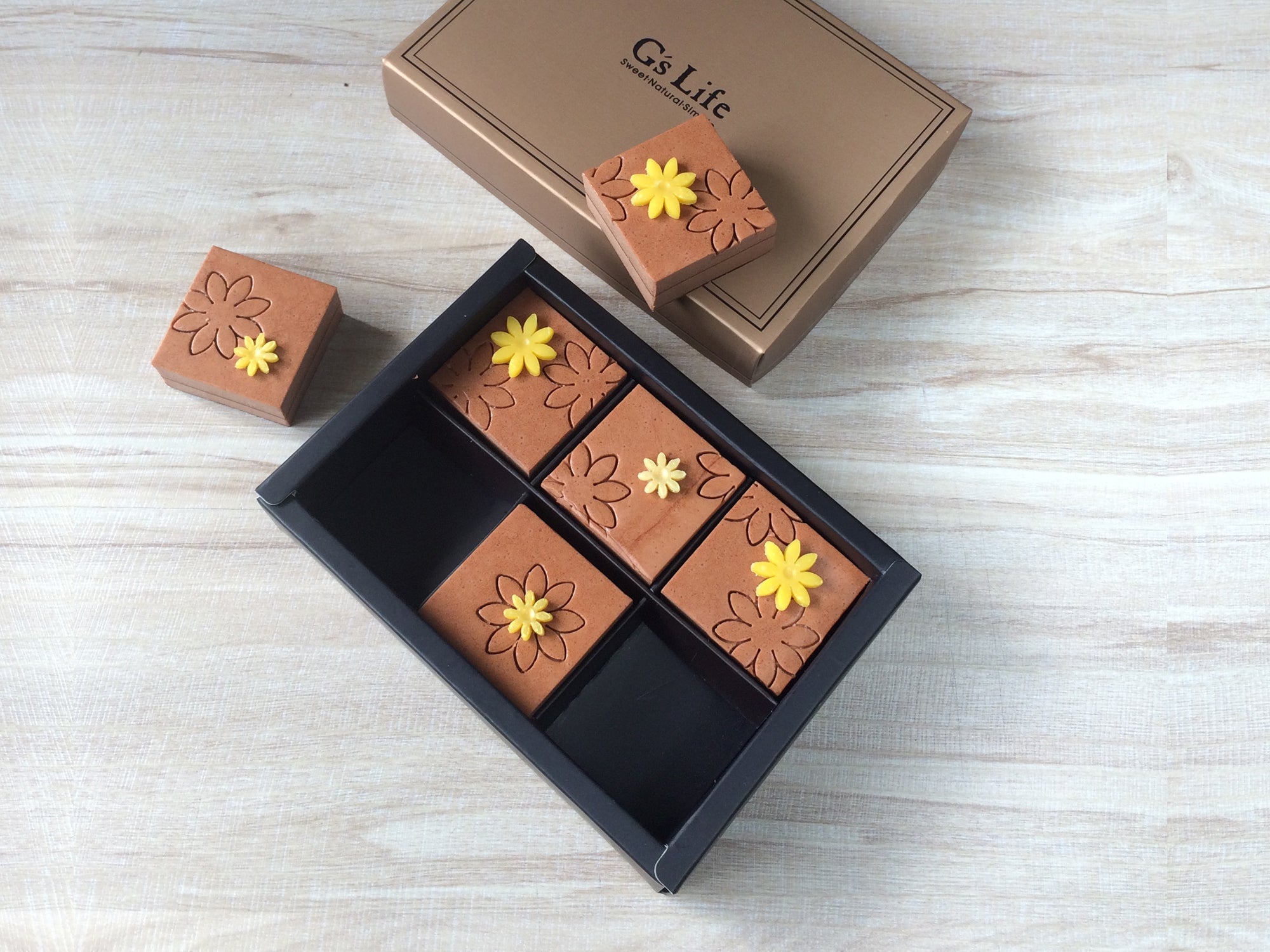 G's Life 可可花兒‧六入方塊巧克力香皂禮盒