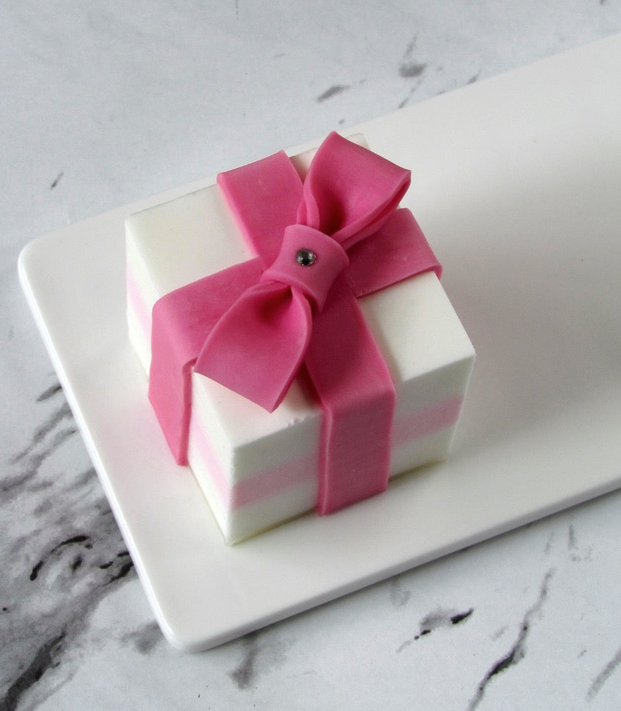 G's Life 單入蛋糕香皂禮盒 粉紅緞帶