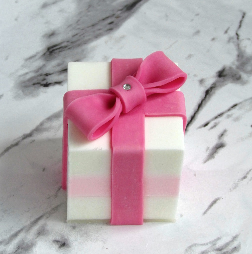 G's Life 單入蛋糕香皂禮盒 粉紅緞帶