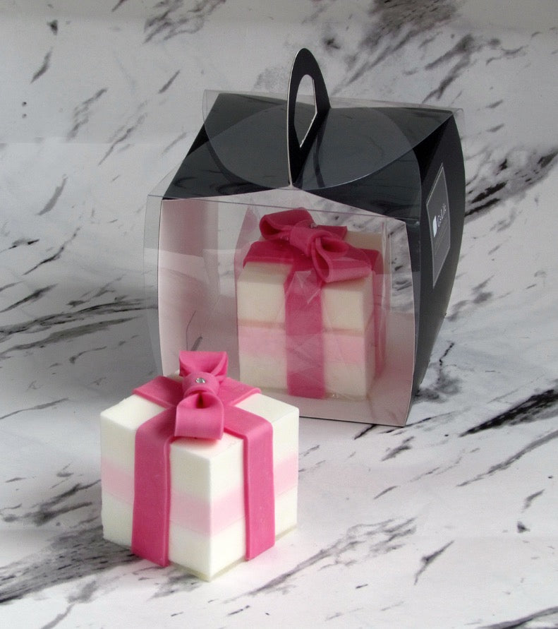 G's Life 單入蛋糕香皂禮盒 粉紅緞帶