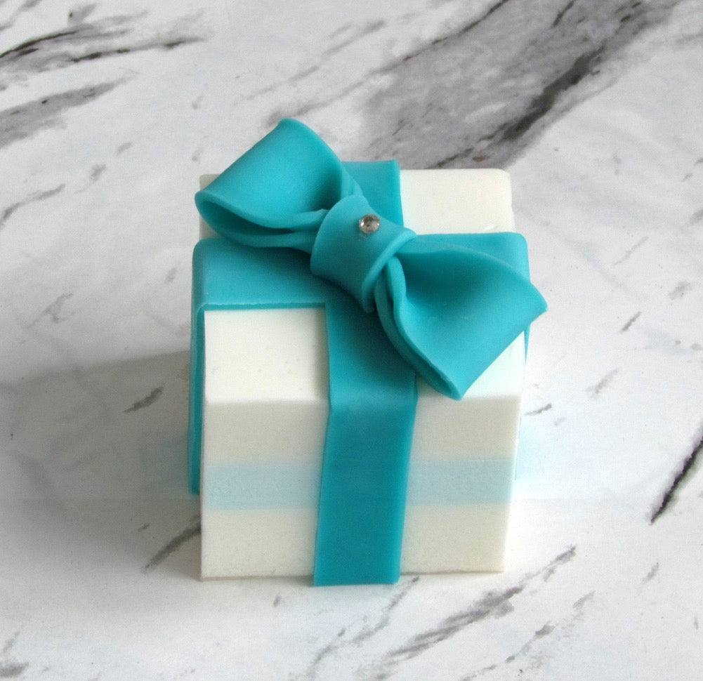 G's Life 單入蛋糕香皂禮盒 藍色緞帶