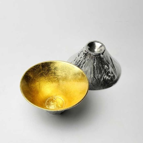 能作 金箔富士山造型杯