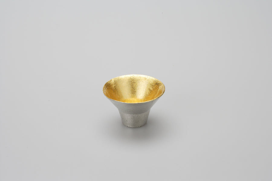 能作 純錫金箔喜宴杯