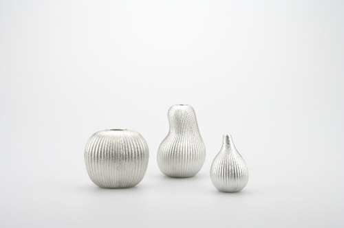 能作 純錫花瓶 蘋果