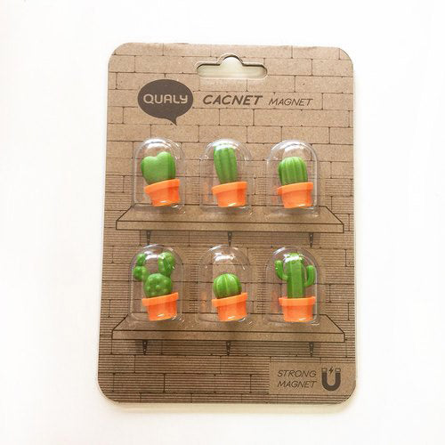 QUALY 仙人掌磁鐵 橘