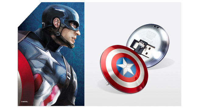 InfoThink 美國隊長超薄盾牌TYPE C / USB雙頭隨身碟32GB