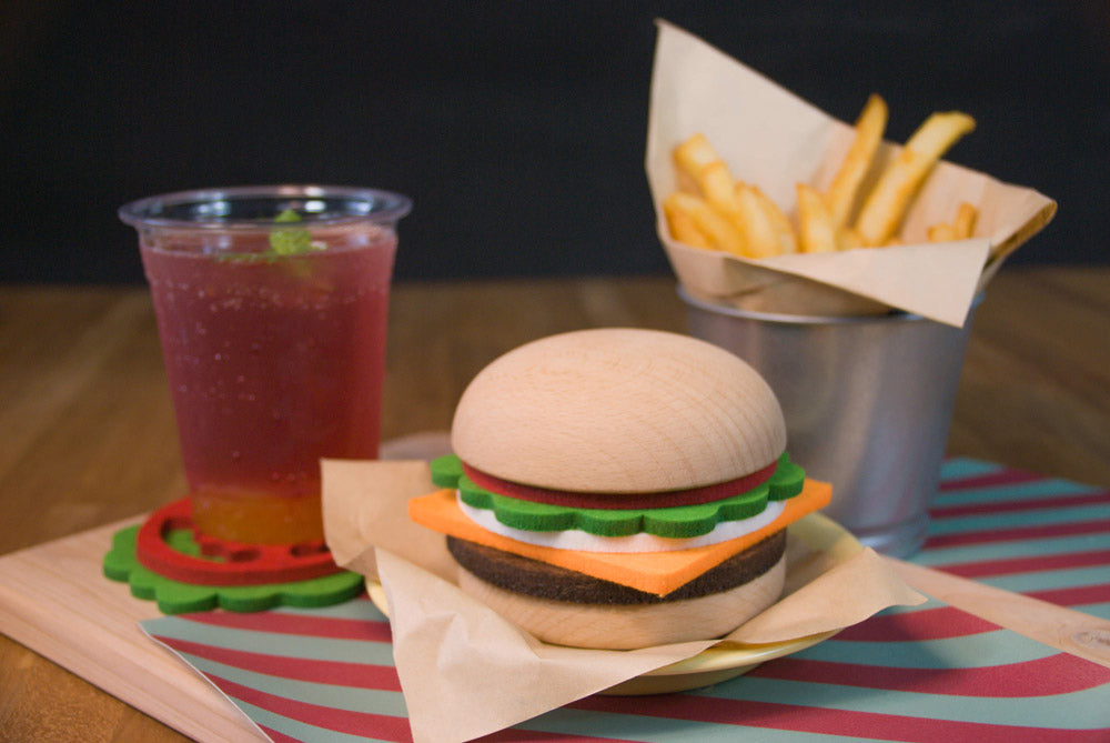 木匠兄妹 漢堡杯墊