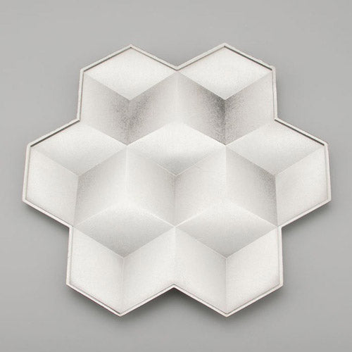 日本 能作 純錫盤_雪花(L)