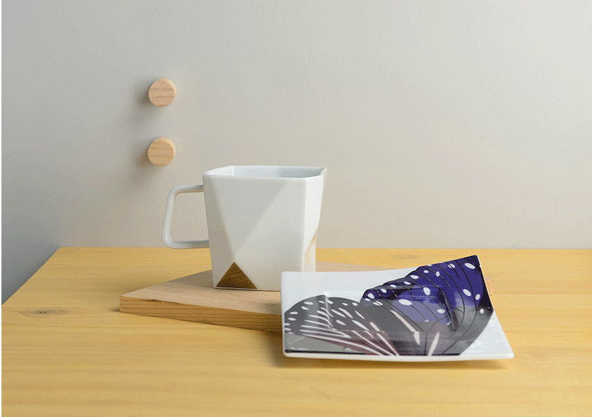 集瓷 cocera 蝶羽．蝶語 – 咖啡杯盤組