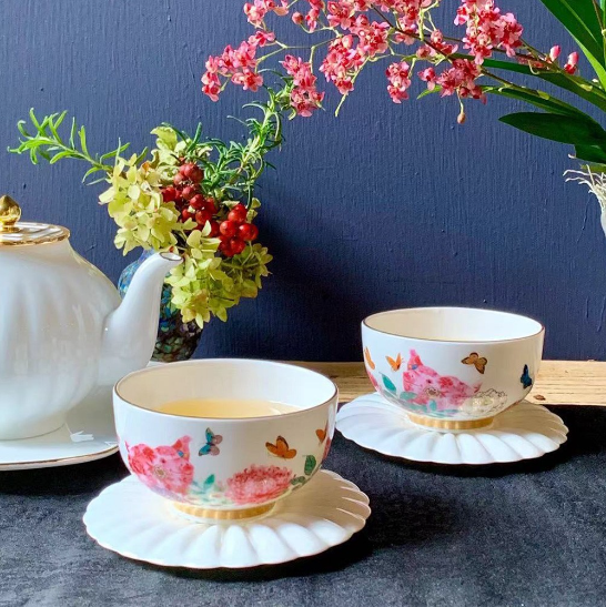 TALES 神話言 金豬對杯 富貴迎春．福祿蝶升 (2入)