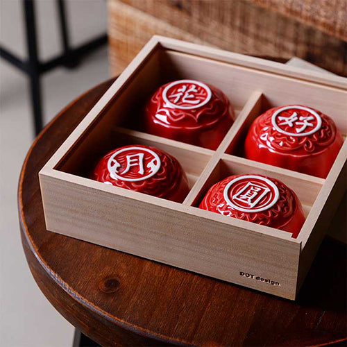 點睛設計 DOTdesign 花好月圓 小口杯禮盒組(4入)