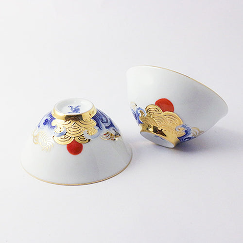 辰鼎窯 旭日東昇大飲對杯