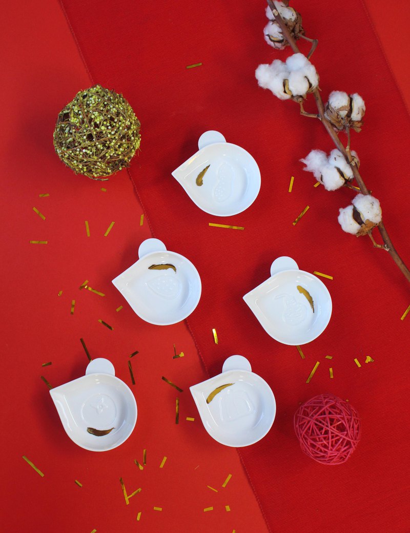 集瓷 cocera 鼠兒吱吱 醬油碟五入組