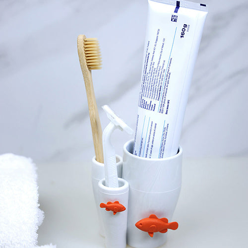 泰國 Qualy 小丑魚盥洗牙刷架組