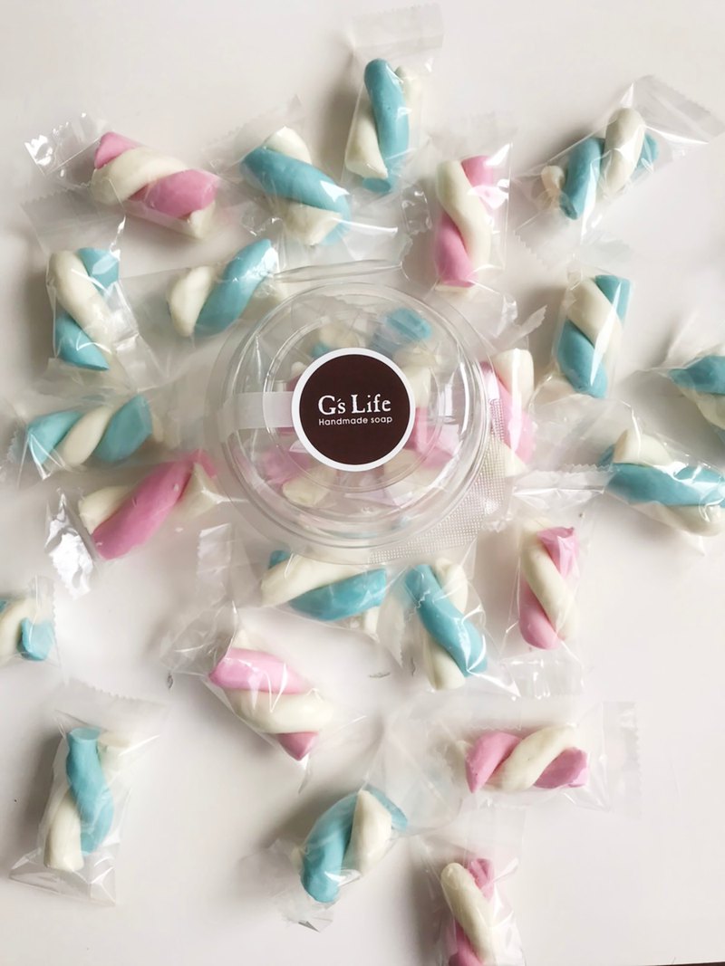 【甜美防護】G's Life 甜蜜香氛─棉花糖隨身洗手皂糖果罐