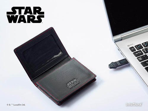 InfoThink 星際大戰黑武士經典皮革名片夾USB 32GB