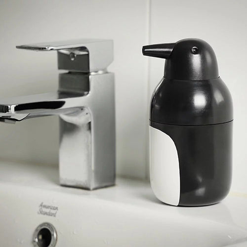 泰國 Qualy 冰原企鵝-皂液罐(黑色)