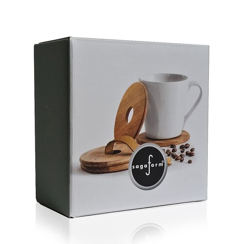 瑞典 Sagaform Nature 橡木杯墊組4入