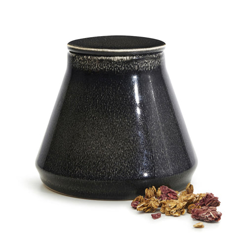 瑞典 Sagaform Nature 復古黑釉彩密封罐-850ml