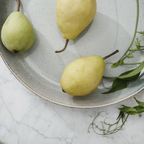 瑞典 Sagaform Nature 炻釉彩大餐盤-淺灰 33cm