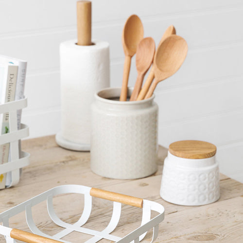 瑞典 Sagaform Nature 橡木經典壓紋密封罐-500ml