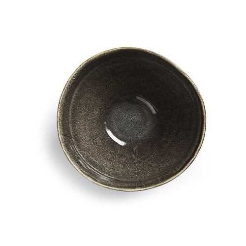 瑞典 Sagaform Nature 炻釉彩沙拉碗-深灰 30cm