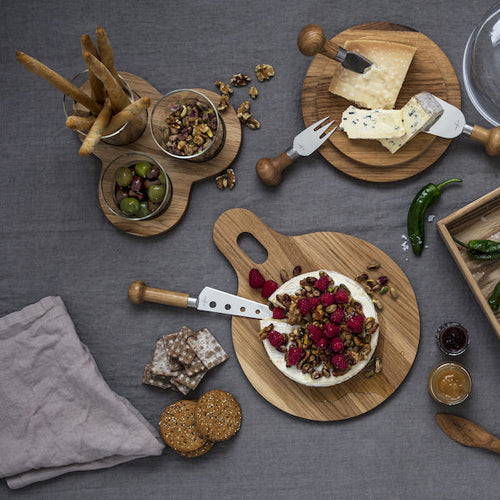 Nature 橡木底座玻璃點心盅組