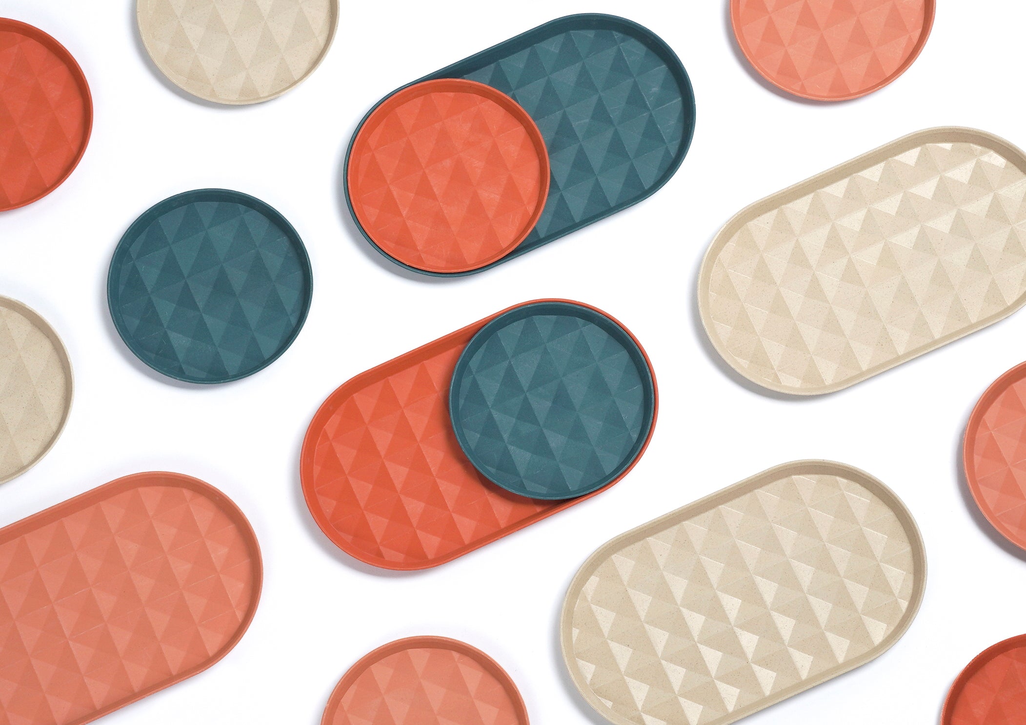 點睛設計 DOTdesign re-ing 菱格盤-3入組-長盤