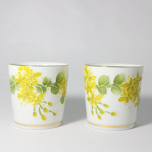 辰鼎窯 黃金雨一口杯對杯