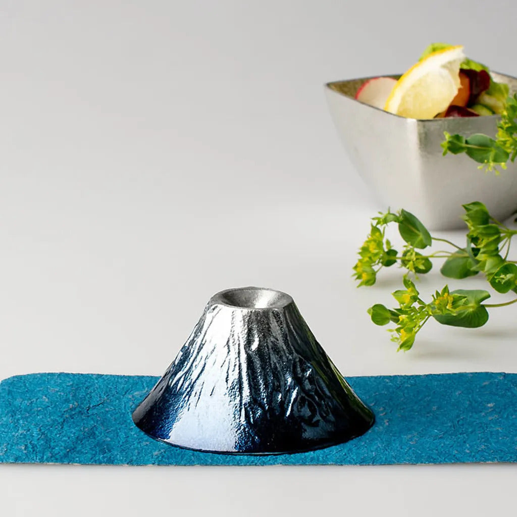 日本 能作 NOUSAKU 藍色富士山風情杯