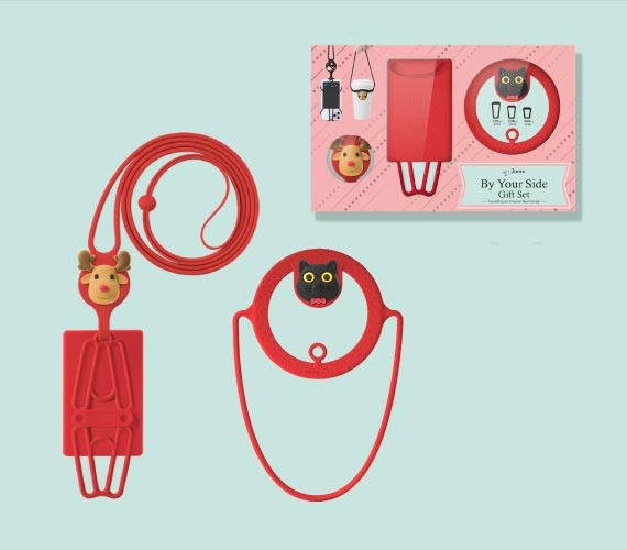 Bone 陪你在身邊 - 斜背手機綁+環保杯綁禮物組