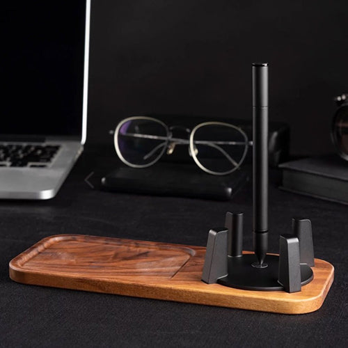 【可雷雕客製】novium 鈦金自立筆 - 烤漆純黑鈦