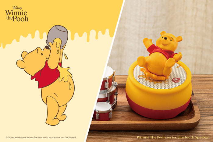 InfoThink 迪士尼小熊維尼系列公仔藍牙喇叭(蜂蜜罐造型)