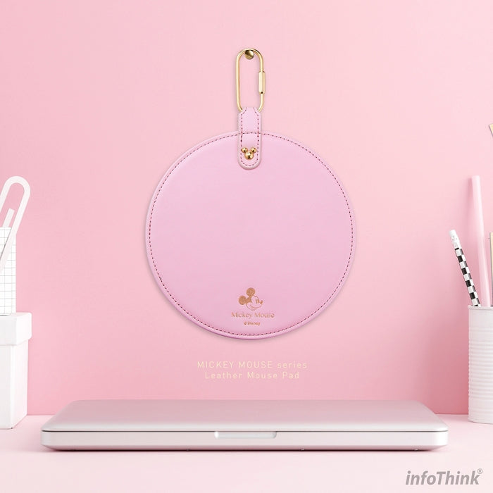 InfoThink 迪士尼米奇系列皮革滑鼠墊 裸粉