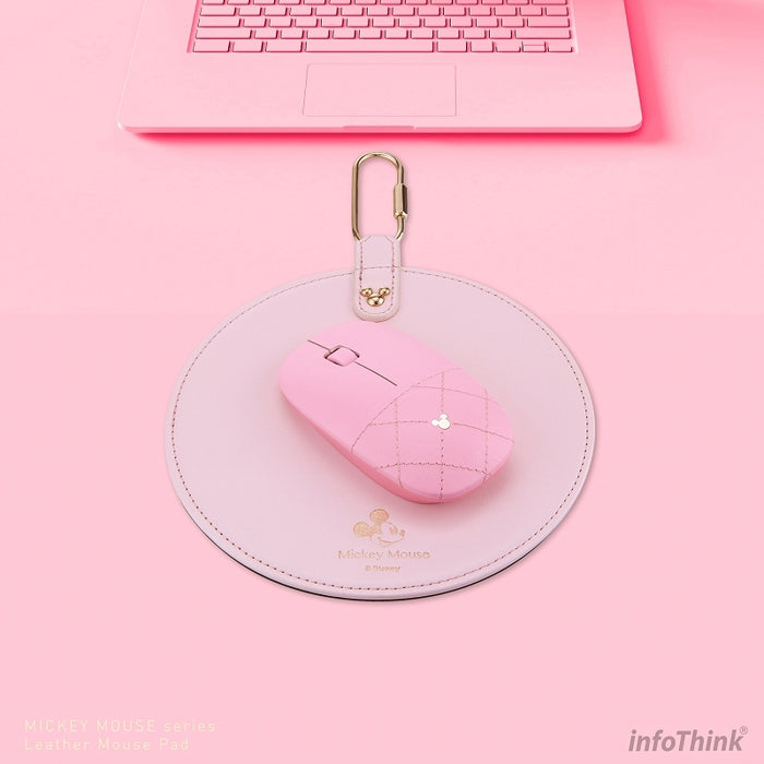 InfoThink 迪士尼米奇系列皮革滑鼠墊 裸粉
