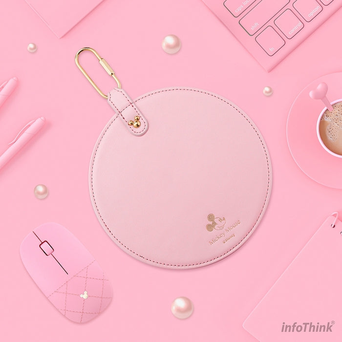 InfoThink 迪士尼米奇系列皮革滑鼠墊 裸粉