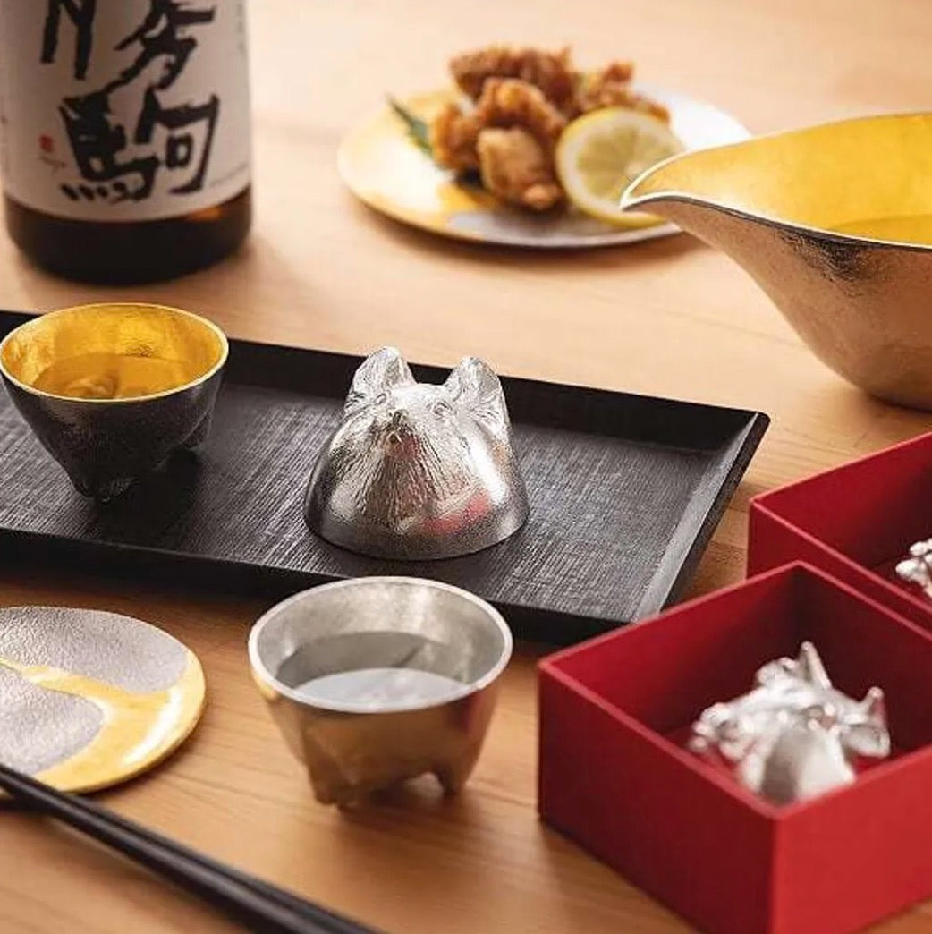 日本 能作 錫十二生肖造型杯組