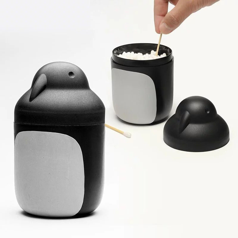 泰國 Qualy 冰原企鵝-收納罐(黑)