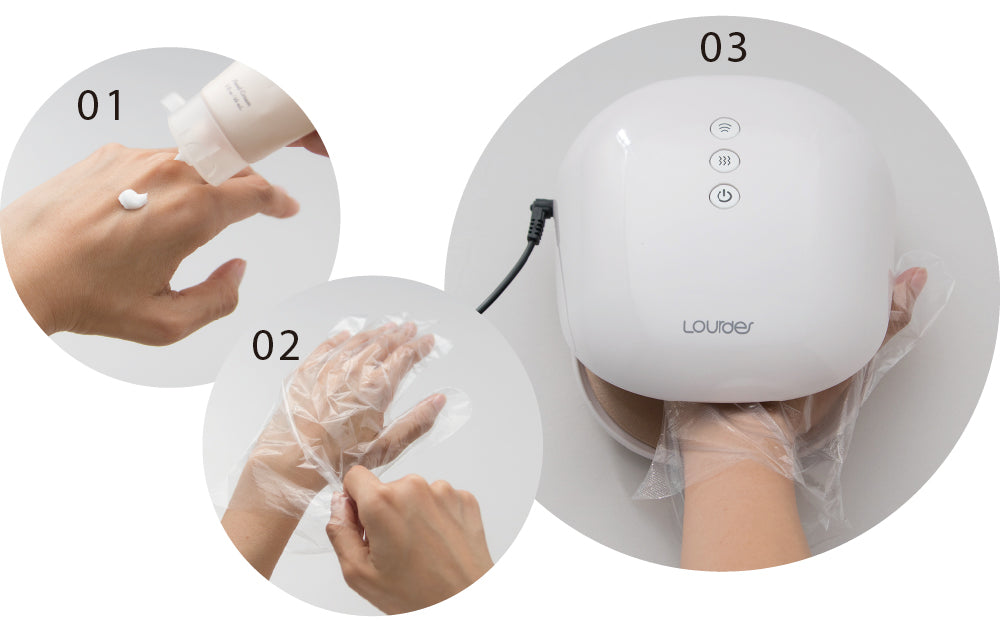 Lourdes煥采溫熱手部按摩器(白色)AX-HXL1805wh