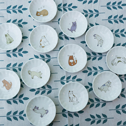 款式圖-懶懶貓咪小碟5入(不挑款)