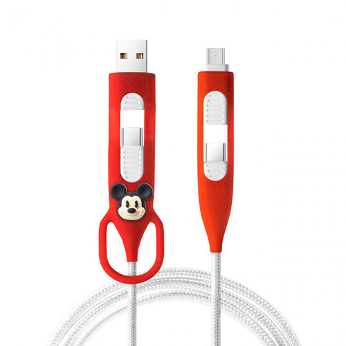 Bone 4合1充電傳輸線｜支援QC、PD快充