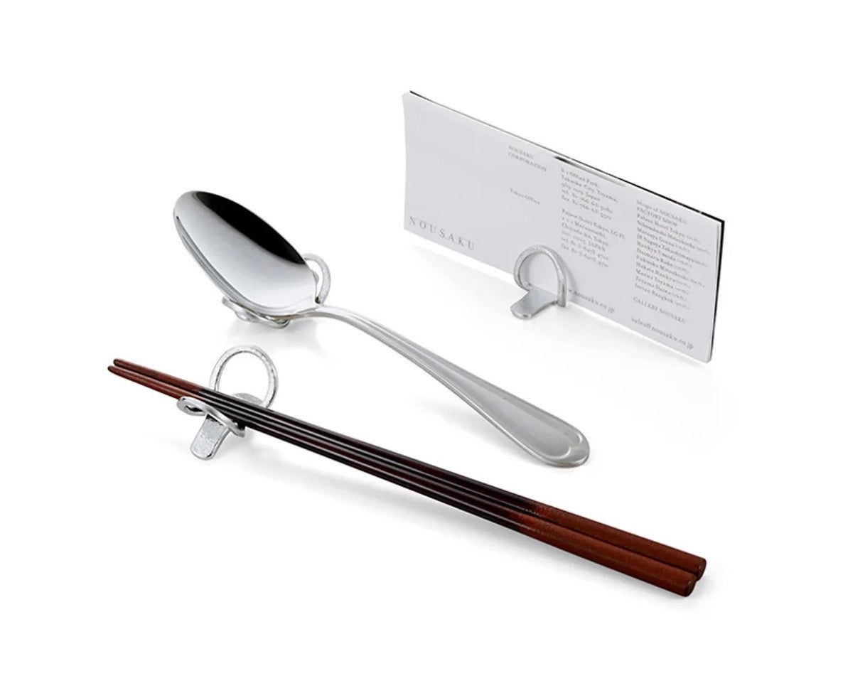 能作 純錫8字形筷架組 (五入)