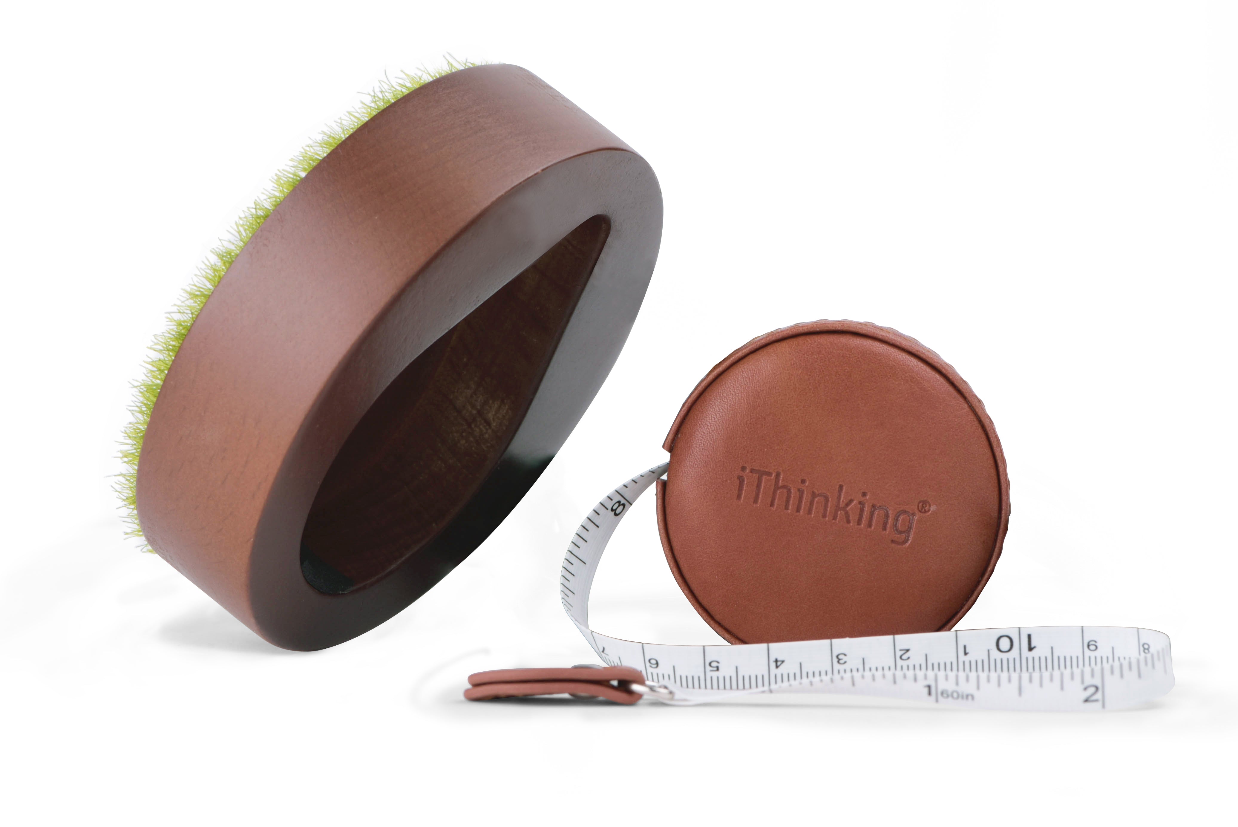 iThinking 【擺飾配件】皮捲尺原木展示座