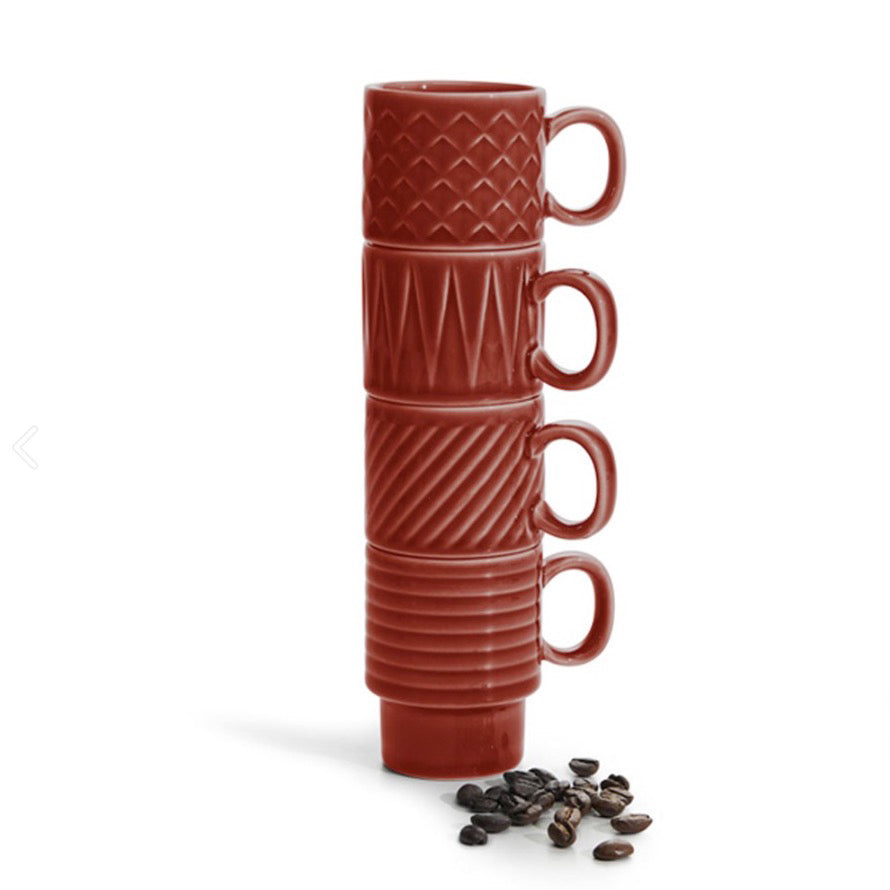 瑞典 Sagaform Coffee & More 濃縮咖啡杯4入