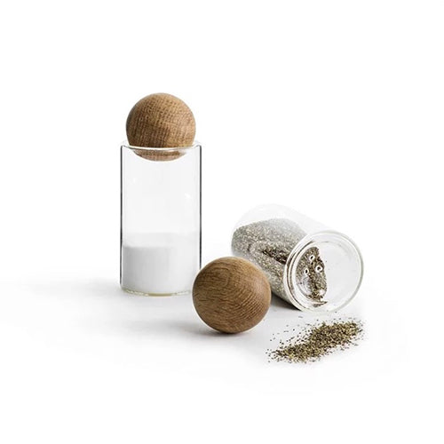 瑞典 Sagaform Nature 橡木瓶塞椒塩瓶組
