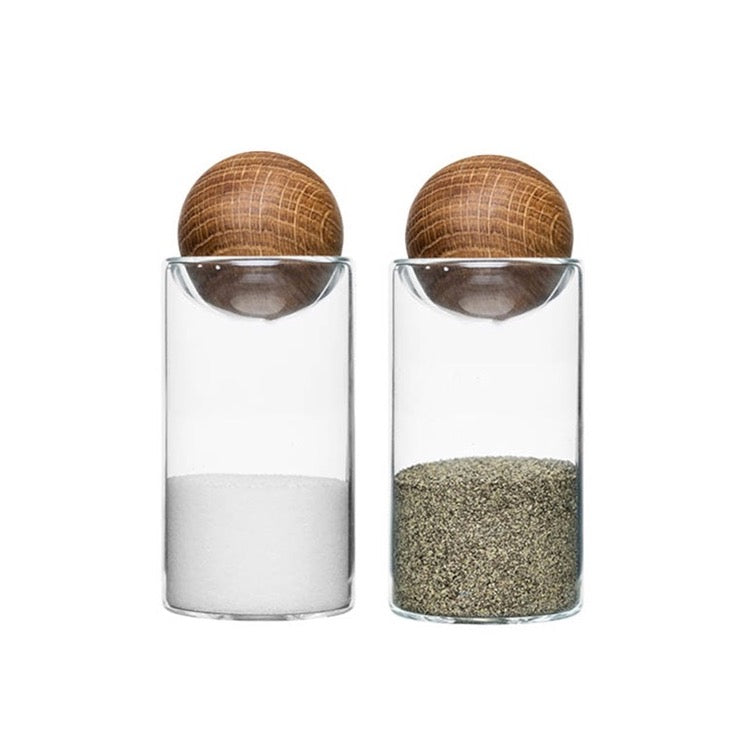 瑞典 Sagaform Nature 橡木瓶塞椒塩瓶組