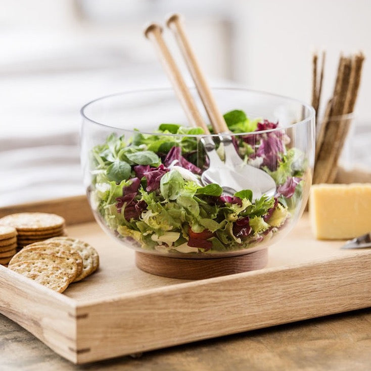 瑞典 Sagaform Nature by Anton Björsing 橡木底座沙拉盆